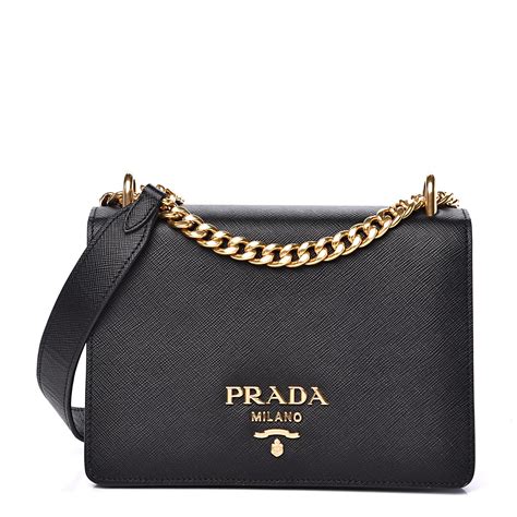 prada crossbody bag calf leather black